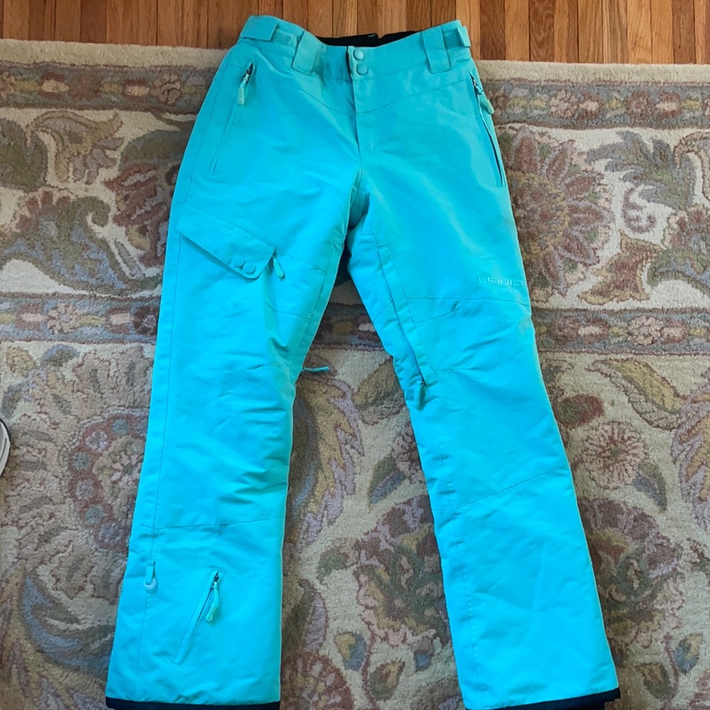 Liquid women’s snow pants. Turquoise.
